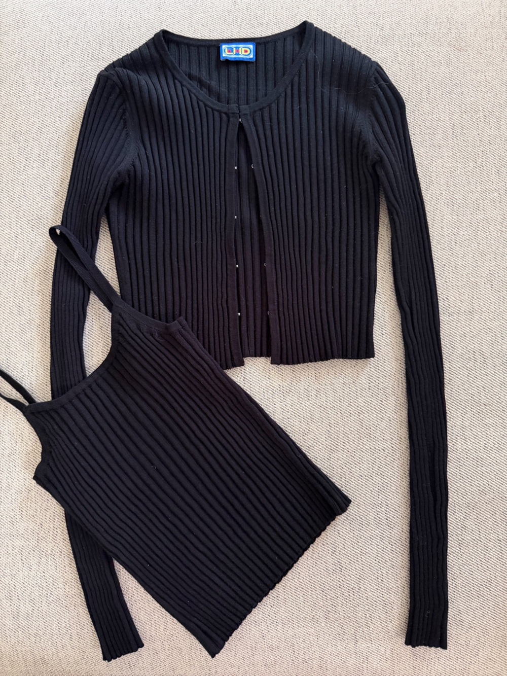 LHD Ribbed Black Women’s Tank Top - Sleek Layering Piece